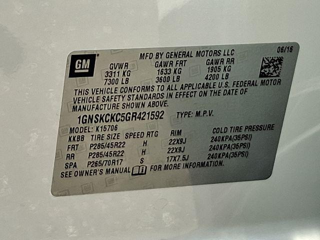 2016 Chevrolet Tahoe Vehicle Photo in DANBURY, CT 06810-5034