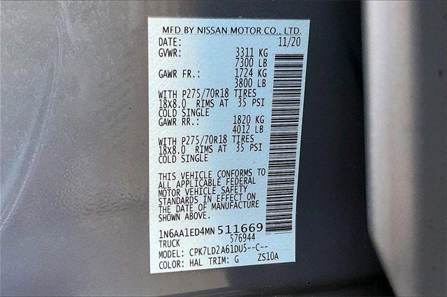 2021 Nissan Titan Vehicle Photo in INDEPENDENCE, MO 64055-1314