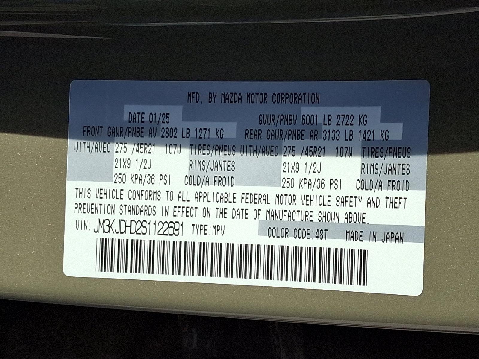 2025 Mazda CX-70 Vehicle Photo in Trevose, PA 19053