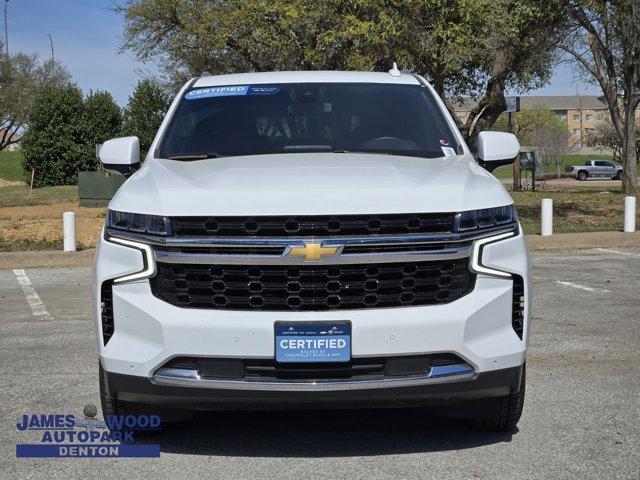 Certified 2023 Chevrolet Tahoe LS with VIN 1GNSCMKD3PR353322 for sale in Denton, TX