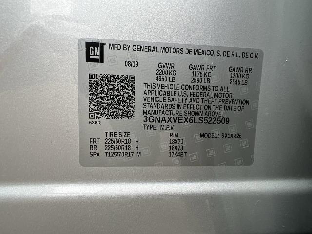 2020 Chevrolet Equinox Vehicle Photo in BOSTON, NY 14025-9684