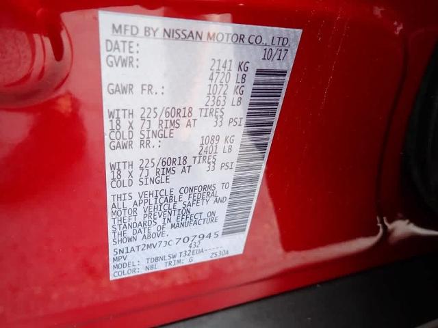2018 Nissan Rogue Vehicle Photo in ZELIENOPLE, PA 16063-2910