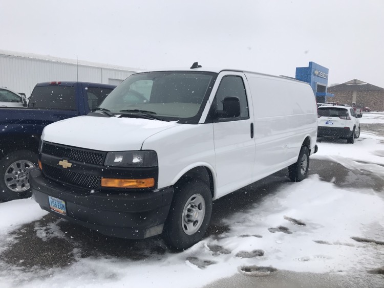 Used 2024 Chevrolet Express Cargo Work Van with VIN 1GCWGBFPXR1101057 for sale in Wishek, ND