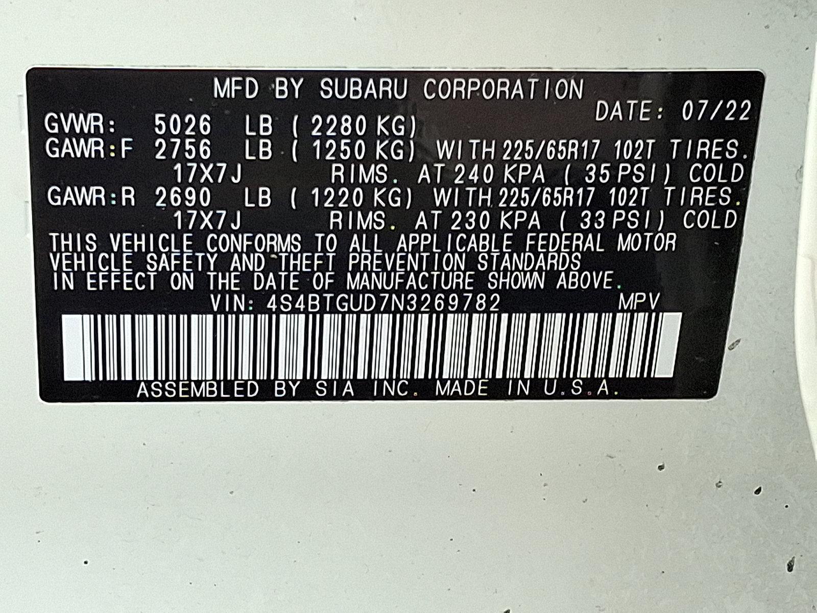 2022 Subaru Outback Vehicle Photo in Easton, PA 18045