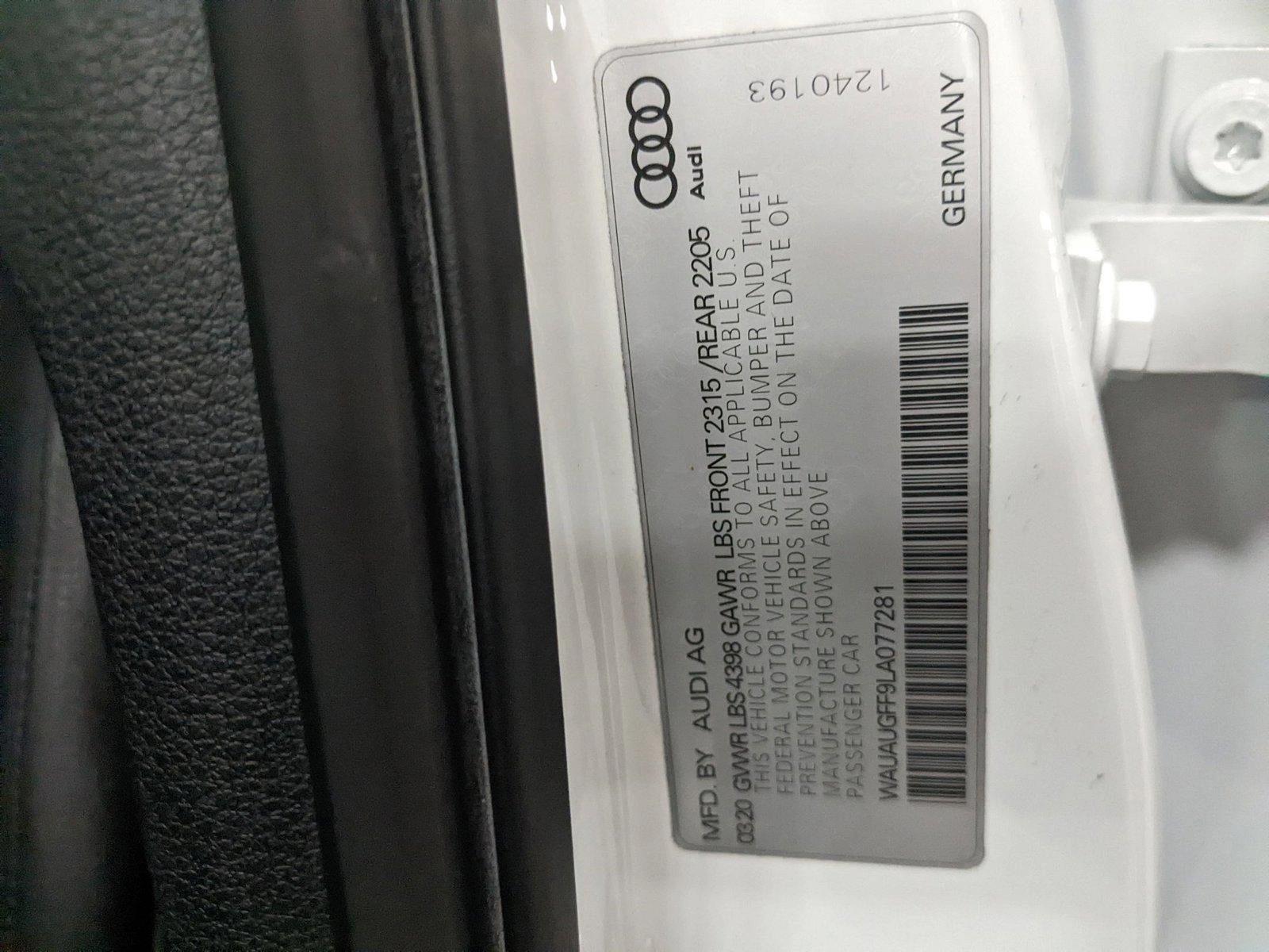 2020 Audi A3 Sedan Vehicle Photo in Pompano Beach, FL 33064