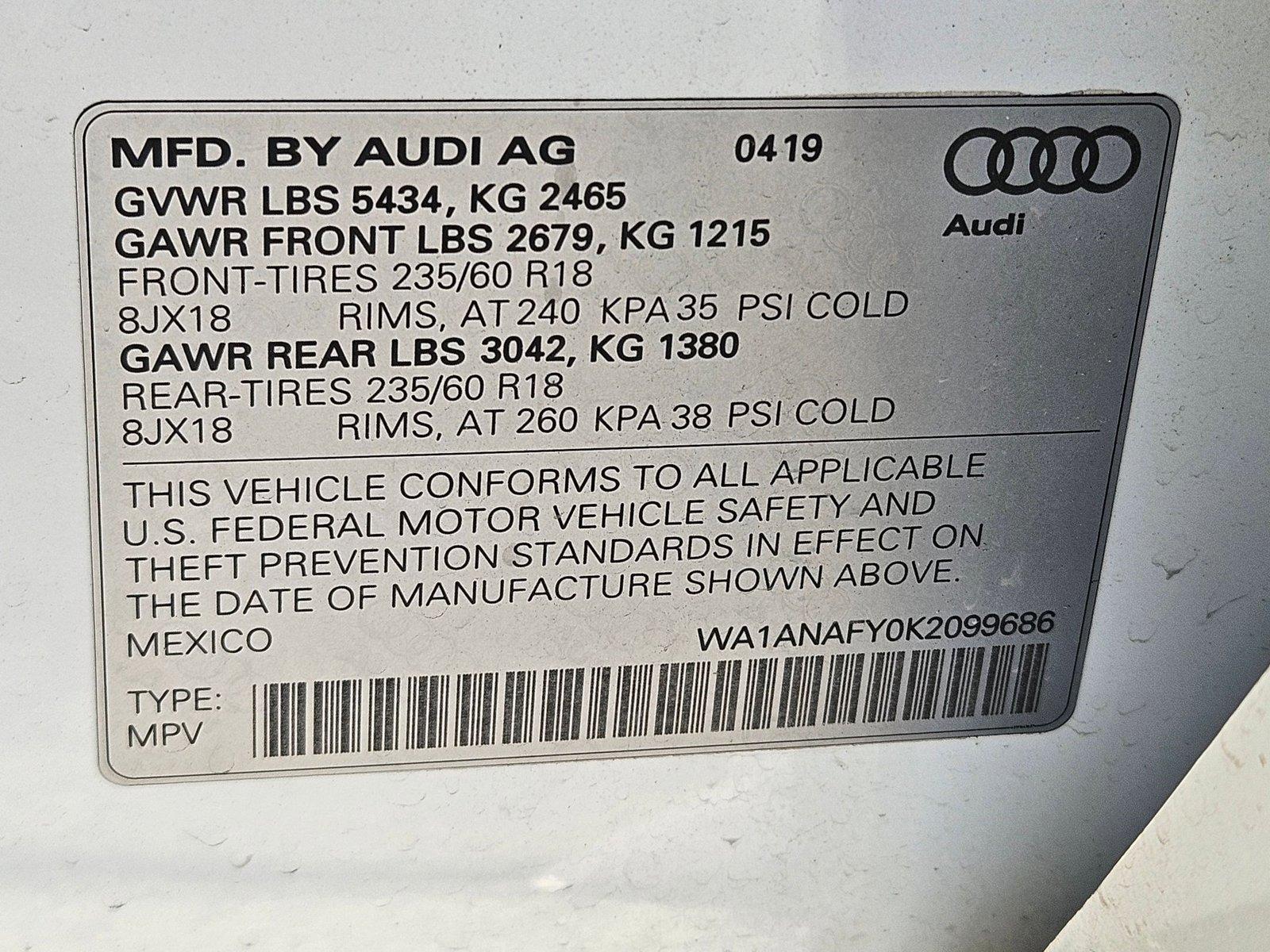 2019 Audi Q5 Vehicle Photo in Fort Lauderdale, FL 33316