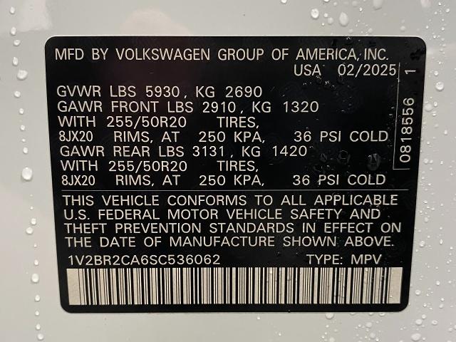 2025 Volkswagen Atlas Vehicle Photo in Appleton, WI 54913