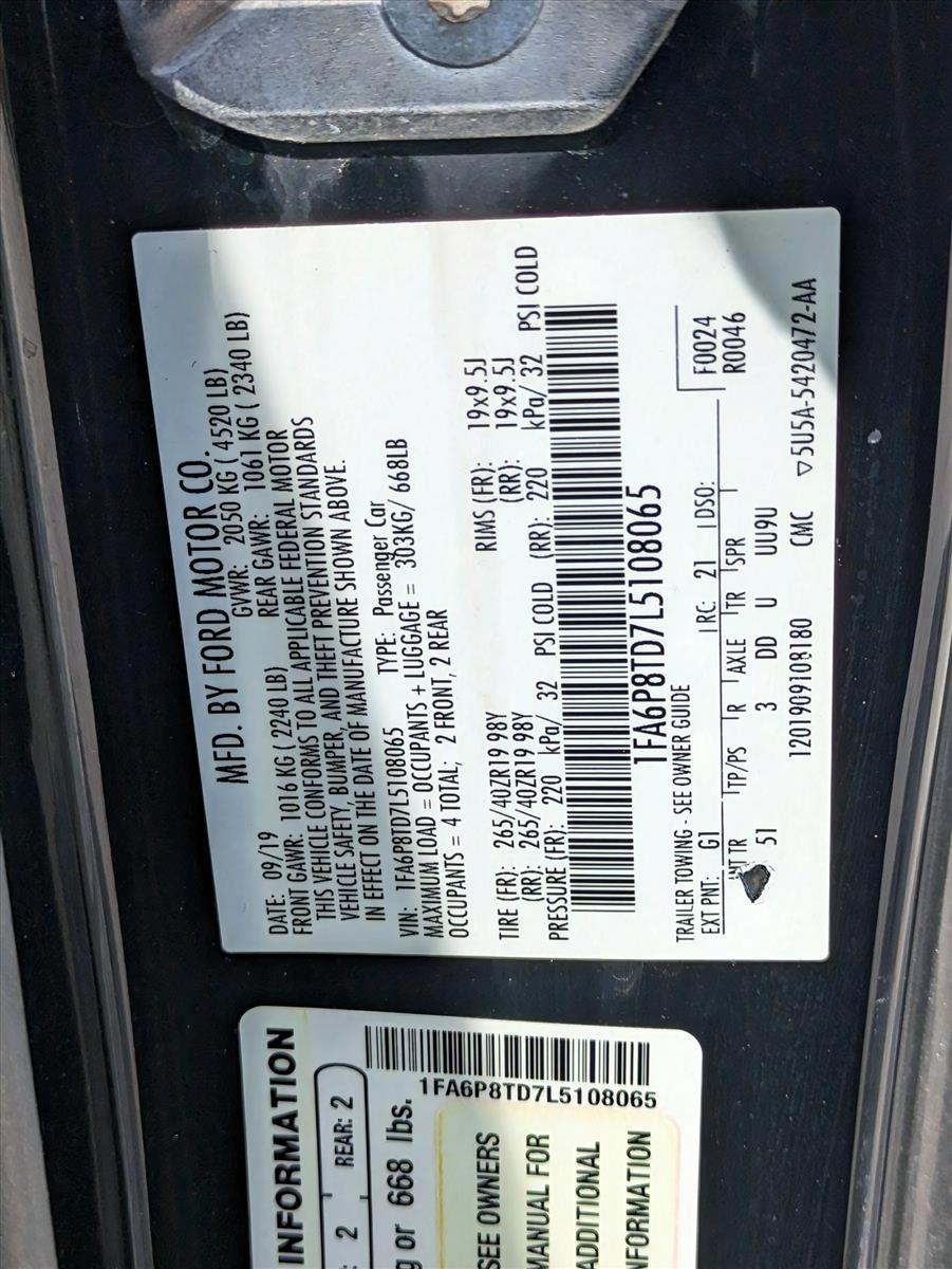 2020 Ford Mustang Vehicle Photo in GREENACRES, FL 33463-3207