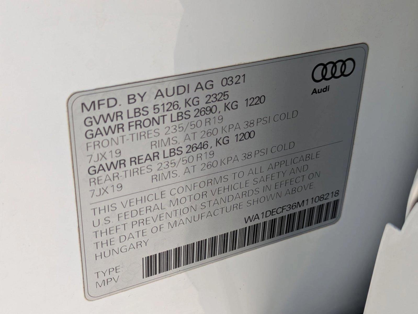 2021 Audi Q3 Vehicle Photo in Tustin, CA 92782