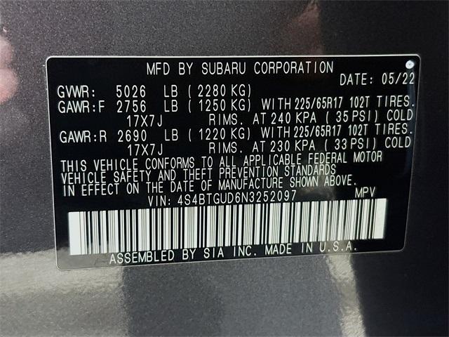 2022 Subaru Outback Vehicle Photo in Puyallup, WA 98371