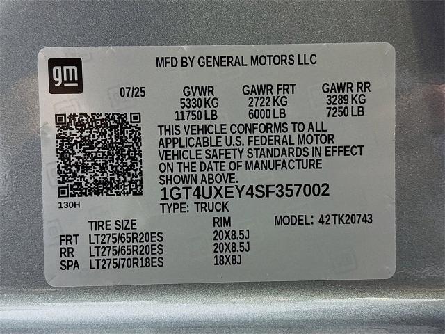 2025 GMC Sierra 2500 HD Vehicle Photo in PUYALLUP, WA 98371-4149