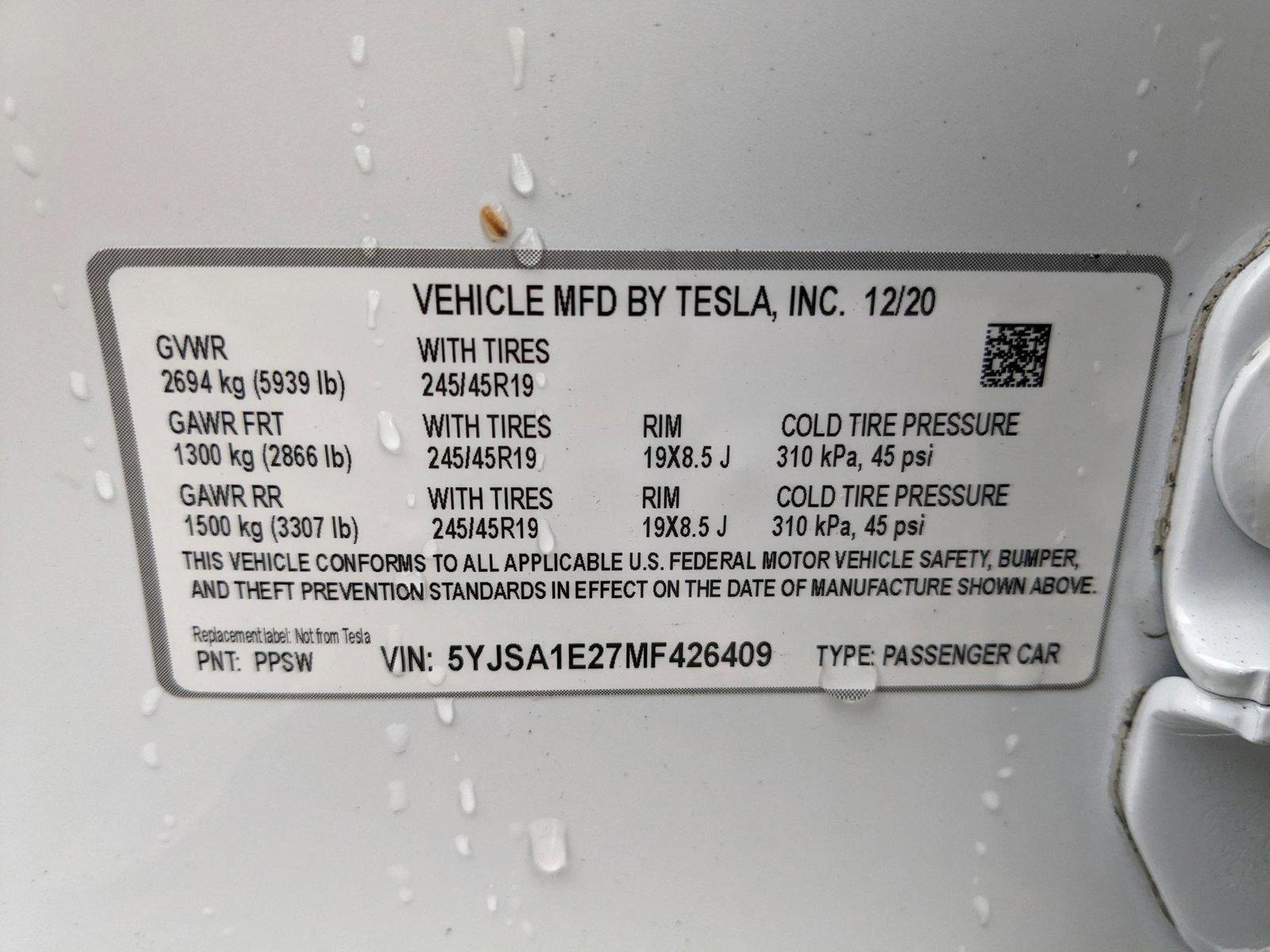 2021 Tesla Model S Vehicle Photo in Orlando, FL 32811