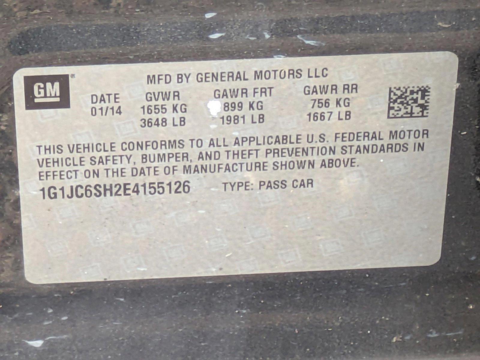 2014 Chevrolet Sonic Vehicle Photo in CLEARWATER, FL 33764-7163
