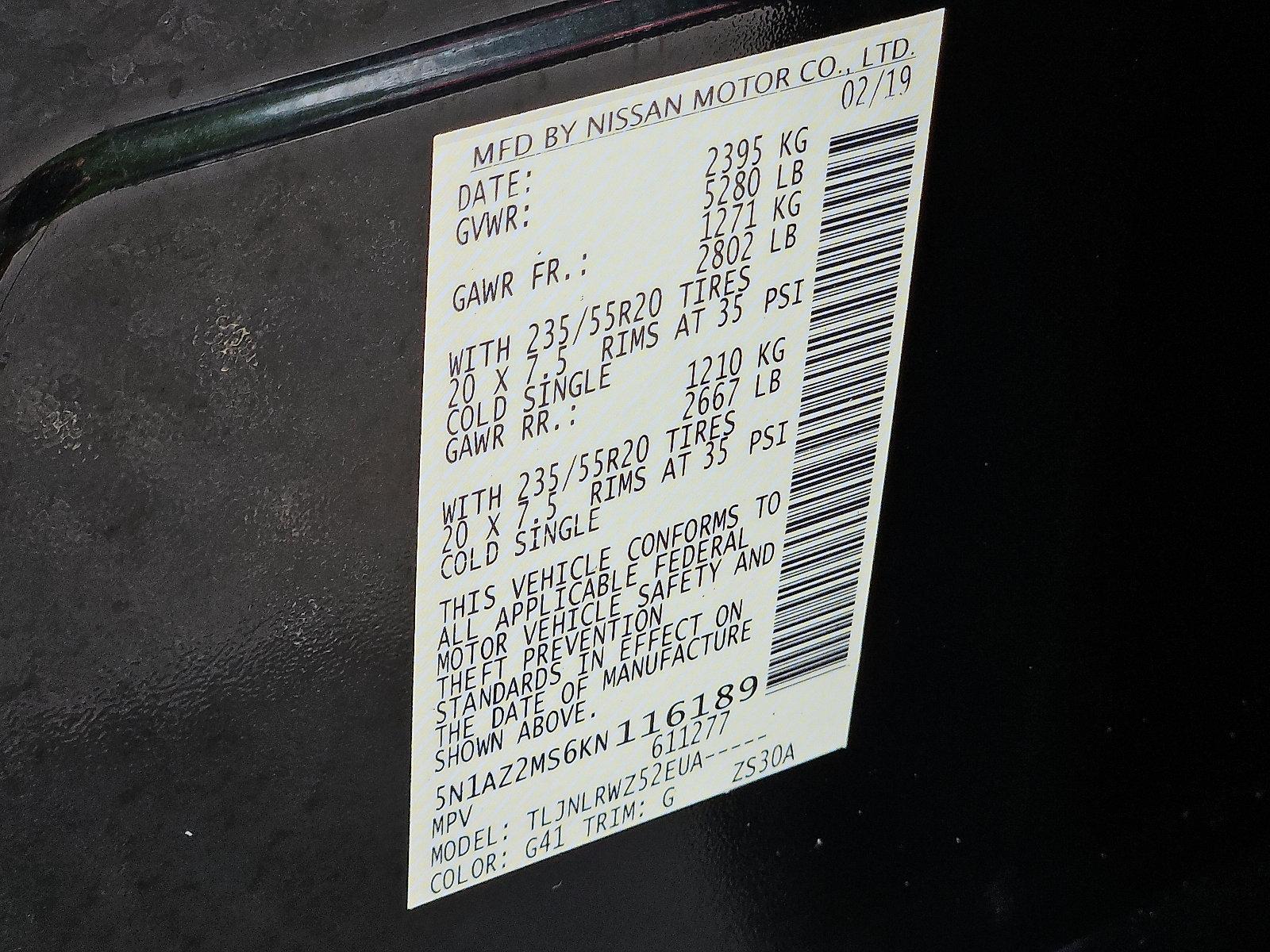 2019 Nissan Murano Vehicle Photo in Jenkintown, PA 19046