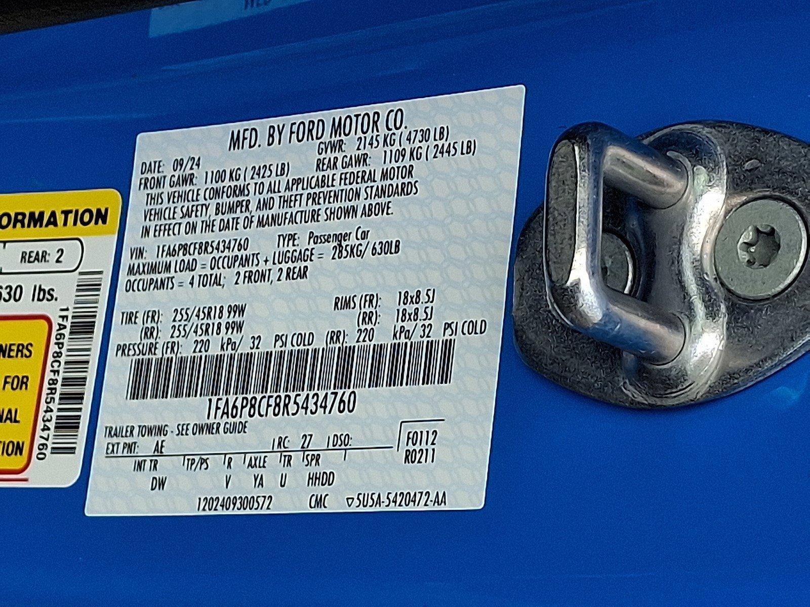 2024 Ford Mustang Vehicle Photo in Harrisburg, PA 17111