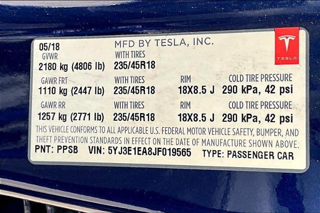 2018 Tesla Model 3 Vehicle Photo in San Antonio, TX 78230