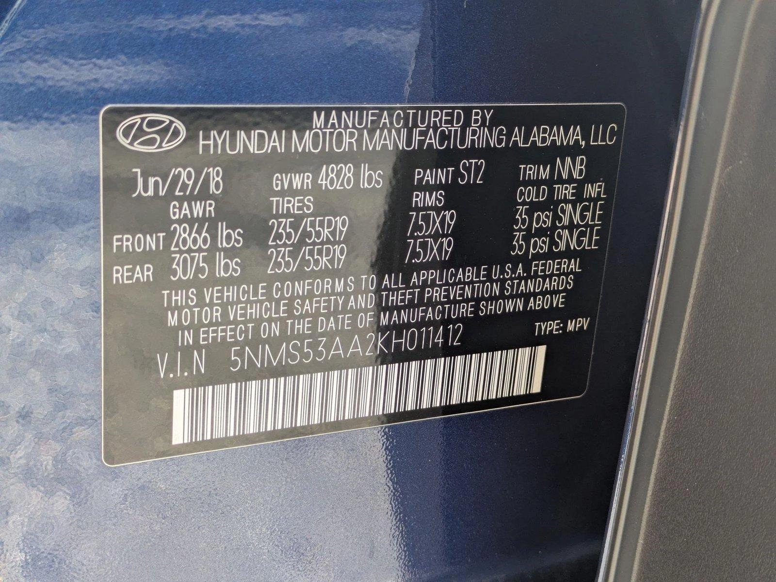 2019 Hyundai SANTA FE Vehicle Photo in Sarasota, FL 34231