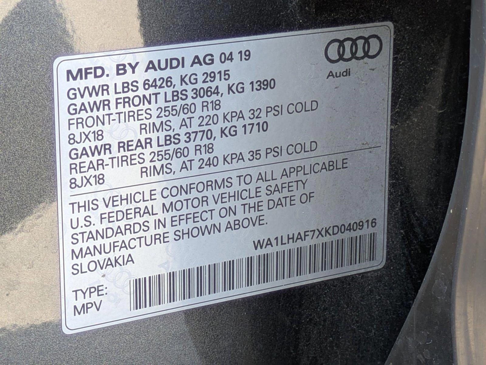 2019 Audi Q7 Vehicle Photo in Clearwater, FL 33765