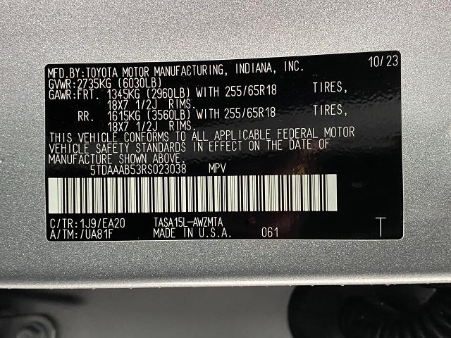 2024 Toyota Grand Highlander Vehicle Photo in Appleton, WI 54913