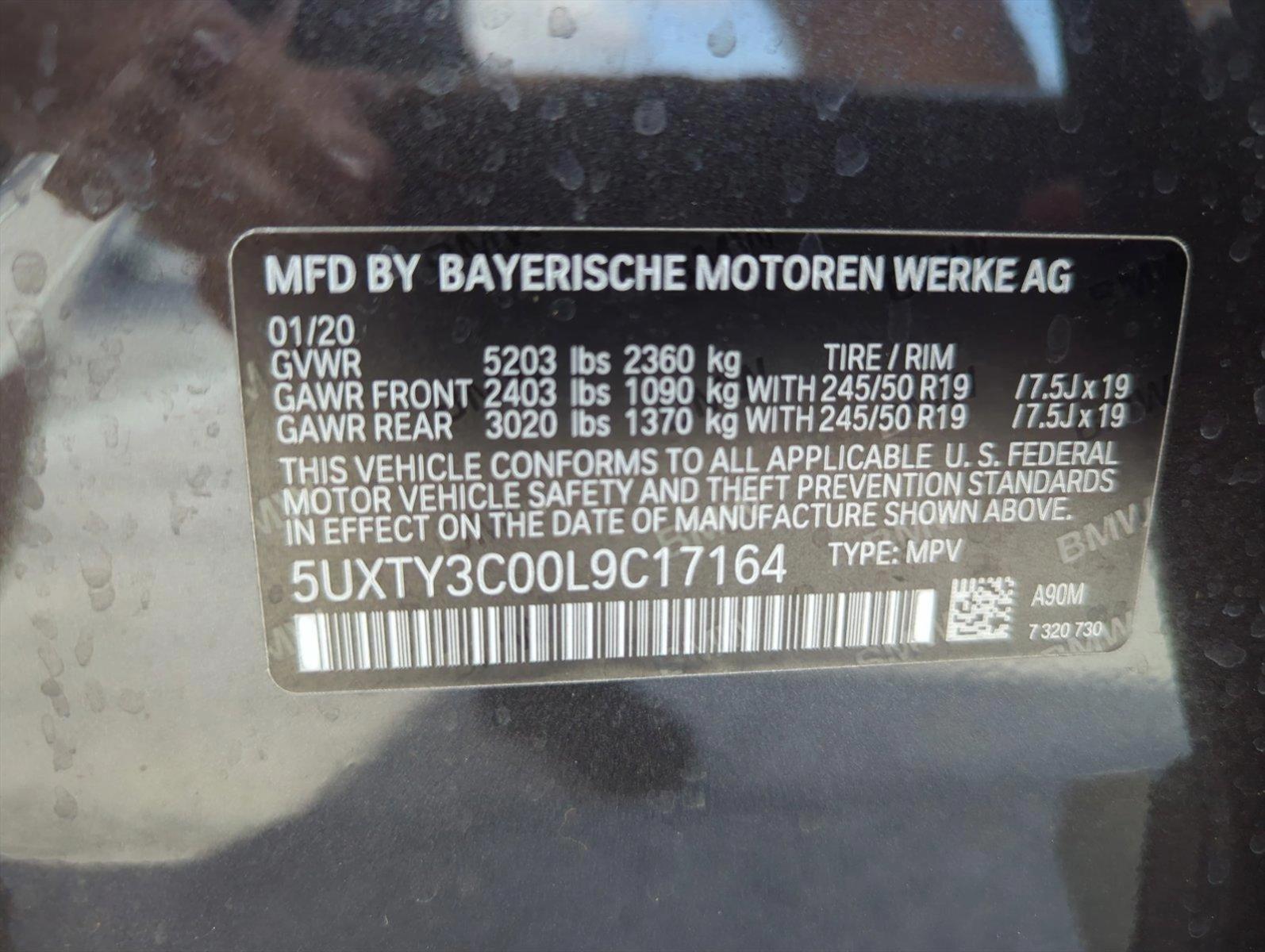 2020 BMW X3 sDrive30i Vehicle Photo in Ft. Myers, FL 33907