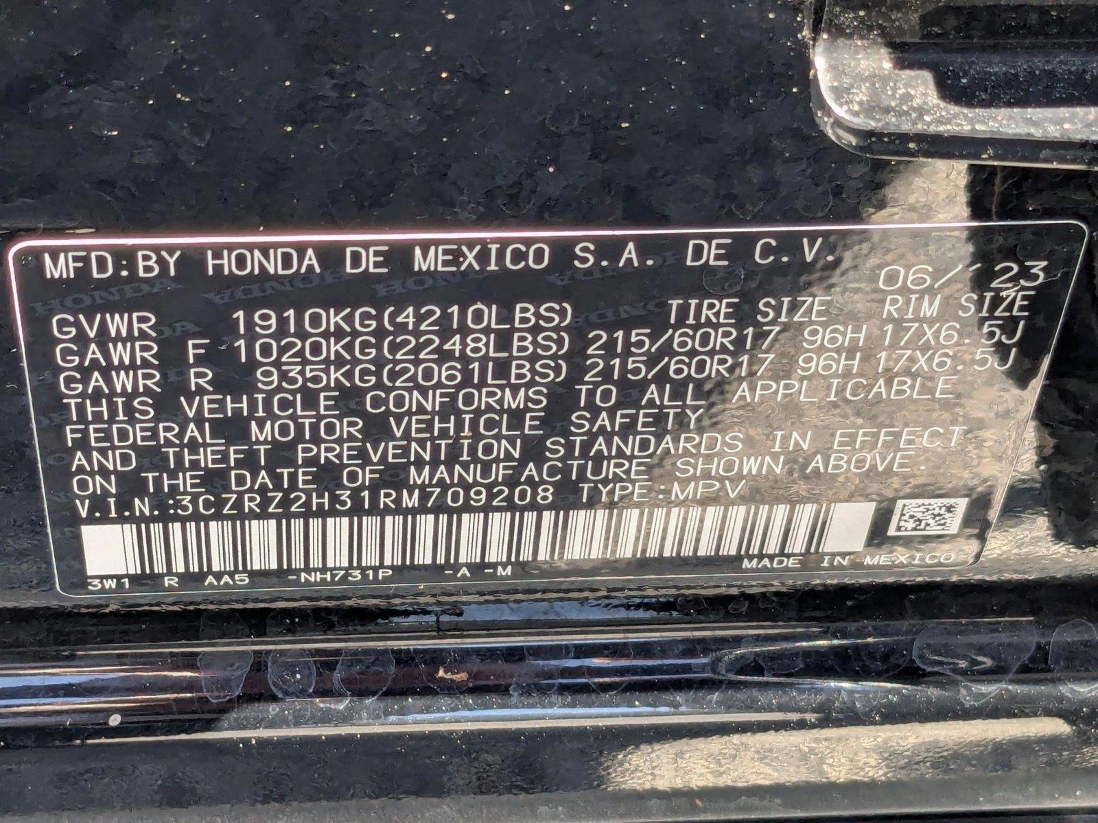 2024 Honda HR-V Vehicle Photo in Miami, FL 33015