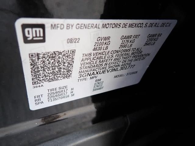 2022 Chevrolet Equinox Vehicle Photo in ZELIENOPLE, PA 16063-2910