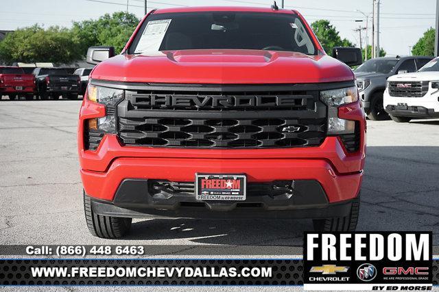 Used 2024 Chevrolet Silverado 1500 Custom with VIN 3GCPABEK3RG262461 for sale in Dallas, TX