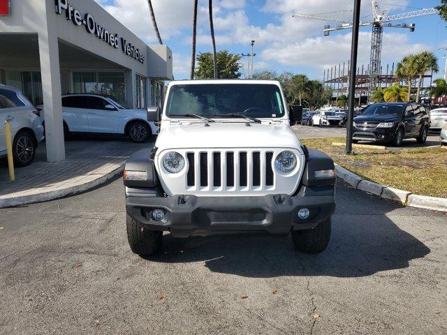 Used 2021 Jeep Wrangler Unlimited Sport S with VIN 1C4HJXDG3MW525850 for sale in Fort Lauderdale, FL