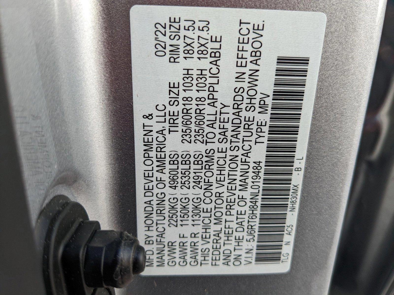 2022 Honda CR-V Hybrid Vehicle Photo in Davie, FL 33331