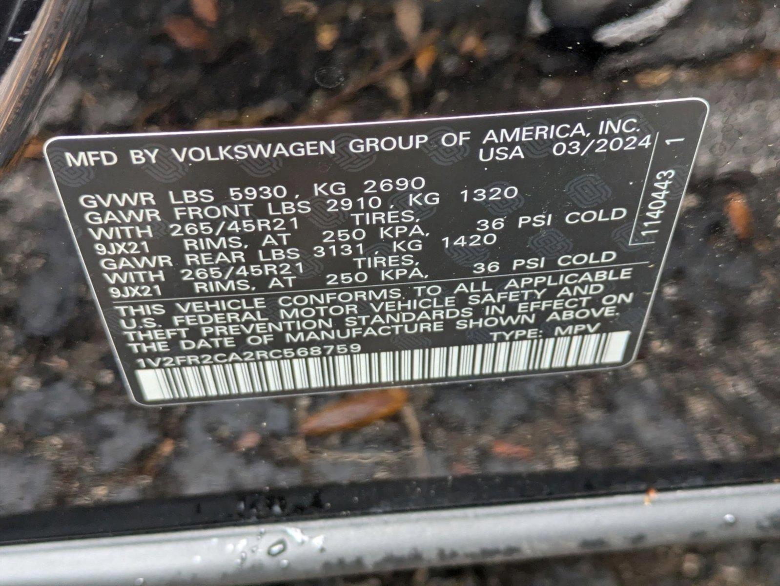 2024 Volkswagen Atlas Vehicle Photo in Tampa, FL 33614