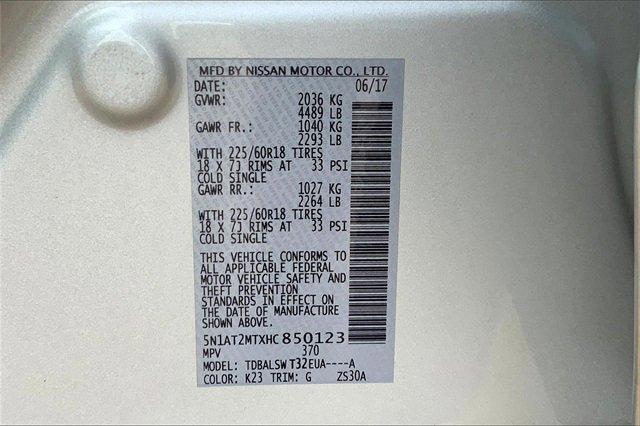 2017 Nissan Rogue Vehicle Photo in TOPEKA, KS 66609-0000