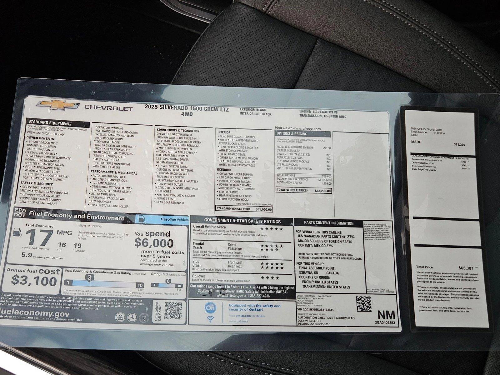 2025 Chevrolet Silverado 1500 Vehicle Photo in PEORIA, AZ 85382-3715