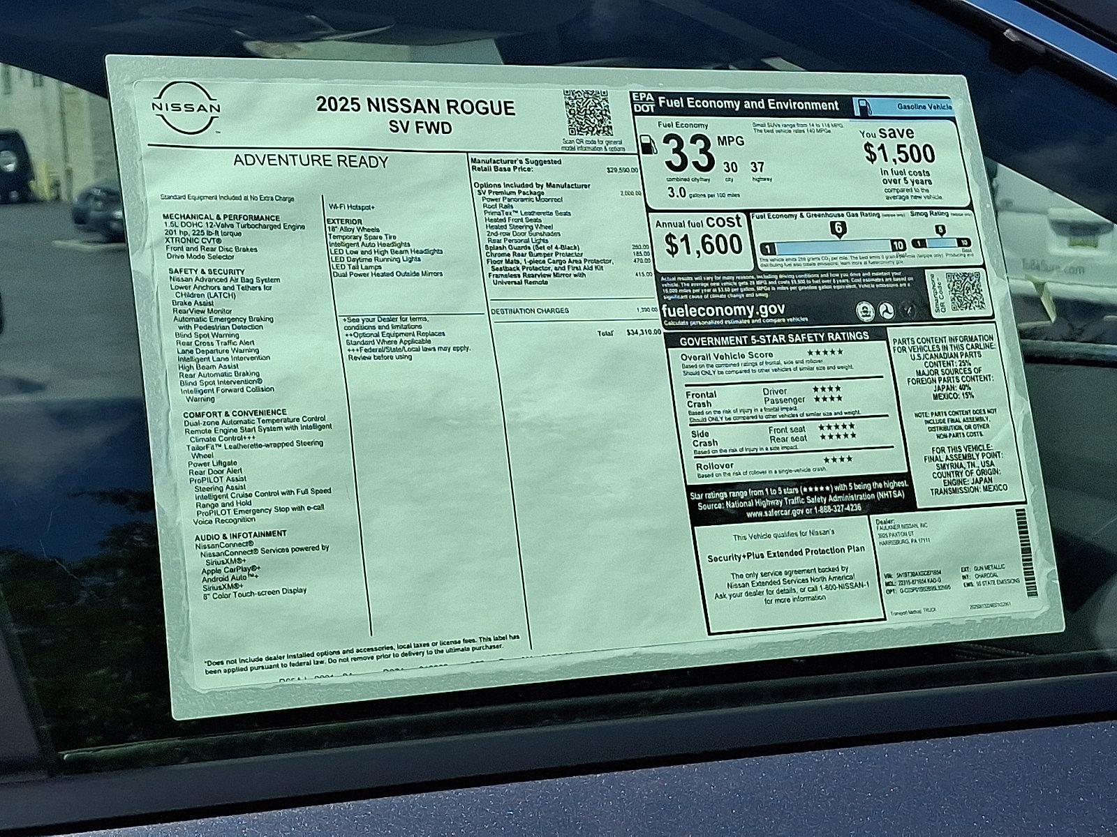 2025 Nissan Rogue Vehicle Photo in Harrisburg, PA 17111-1033