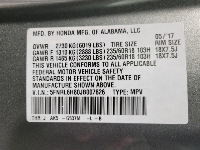 2018 Honda Odyssey Vehicle Photo in Oshkosh, WI 54904