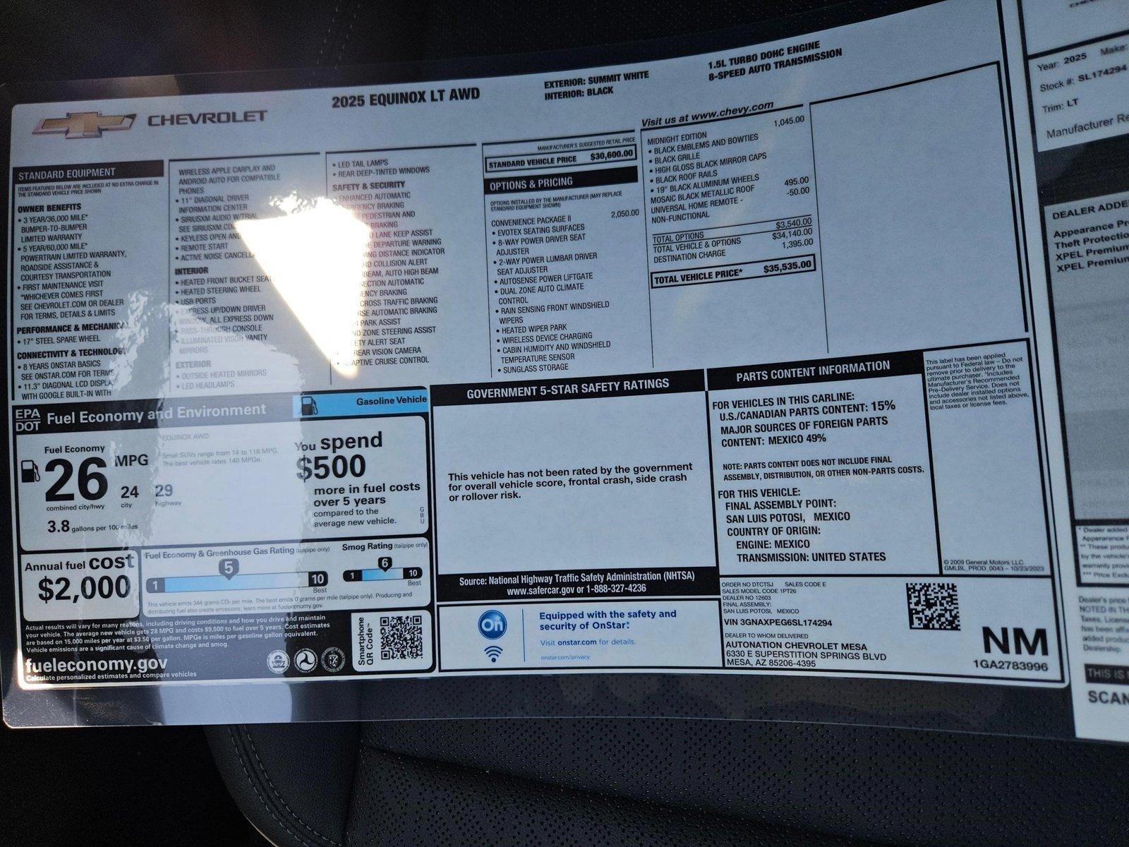 2025 Chevrolet Equinox Vehicle Photo in MESA, AZ 85206-4395