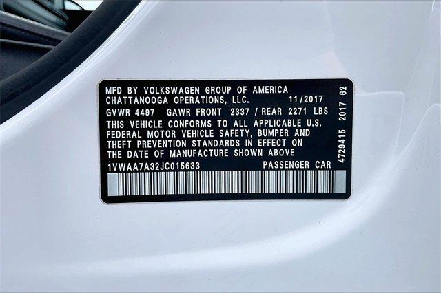 2018 Volkswagen Passat Vehicle Photo in INDEPENDENCE, MO 64055-1314