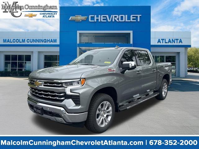 Gray 2026 Chevrolet Silverado 1500 LTZ Crew Cab 4WD Pickup Truck Four-Wheel Drive Automatic