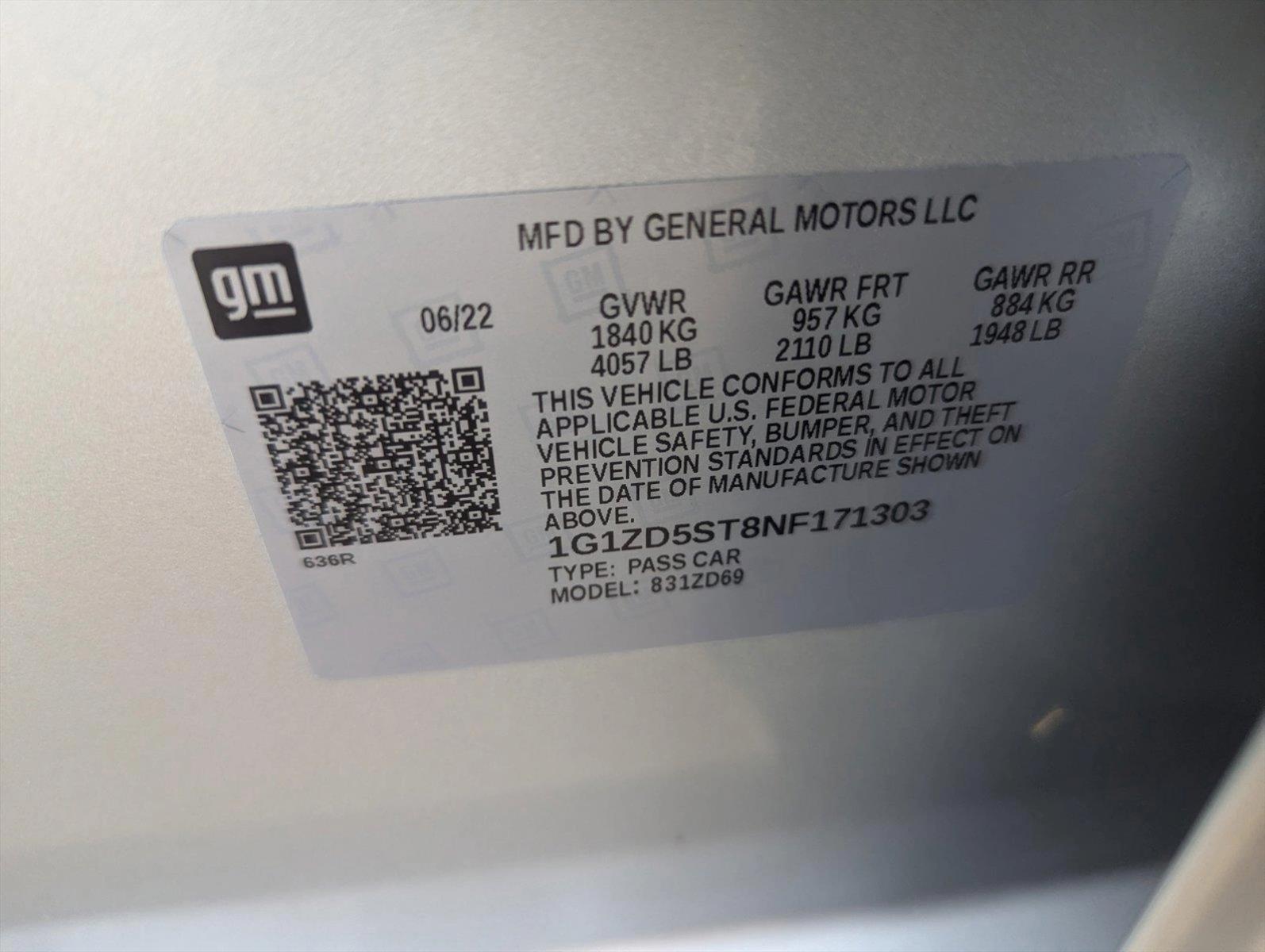 2022 Chevrolet Malibu Vehicle Photo in CORPUS CHRISTI, TX 78412-4902