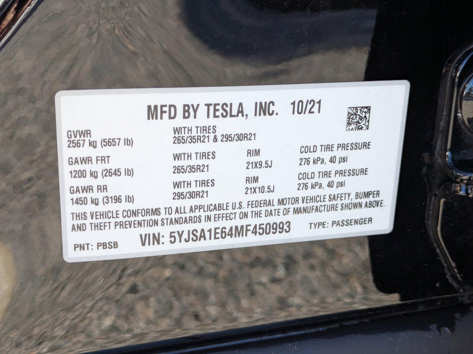 2021 Tesla Model S Vehicle Photo in Sarasota, FL 34231