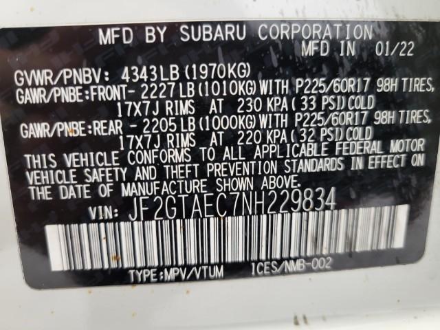 2022 Subaru Crosstrek Vehicle Photo in Green Bay, WI 54304