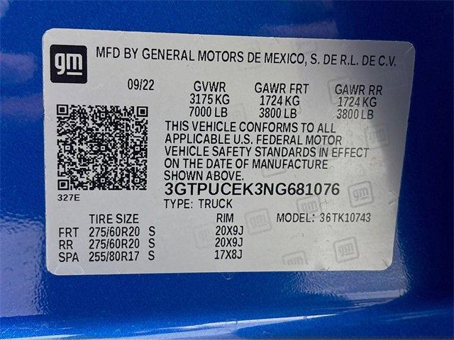 2022 GMC Sierra 1500 Vehicle Photo in PUYALLUP, WA 98371-4149