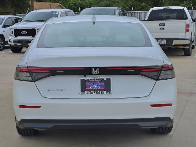 2023 Honda Accord Sedan Vehicle Photo in Weatherford, TX 76087