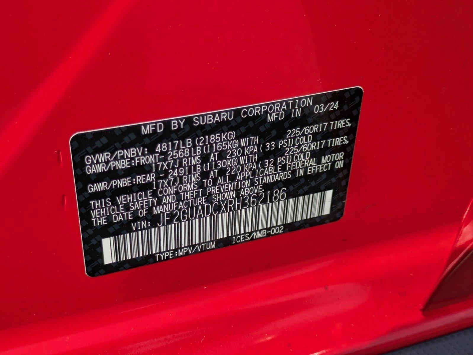 2024 Subaru Crosstrek Vehicle Photo in GOLDEN, CO 80401-3850