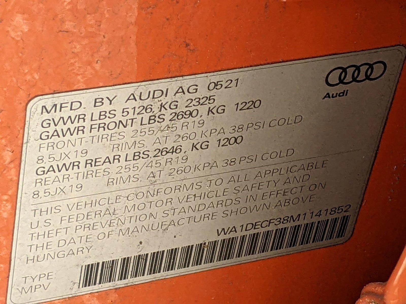 2021 Audi Q3 Vehicle Photo in Cockeysville, MD 21030