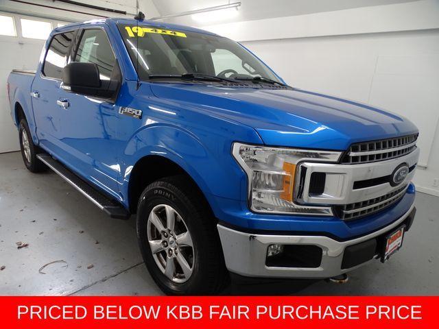Velocity Blue Metallic 2019 Ford F-150 XLT SuperCrew 4WD Pickup Truck Four-Wheel Drive Automatic