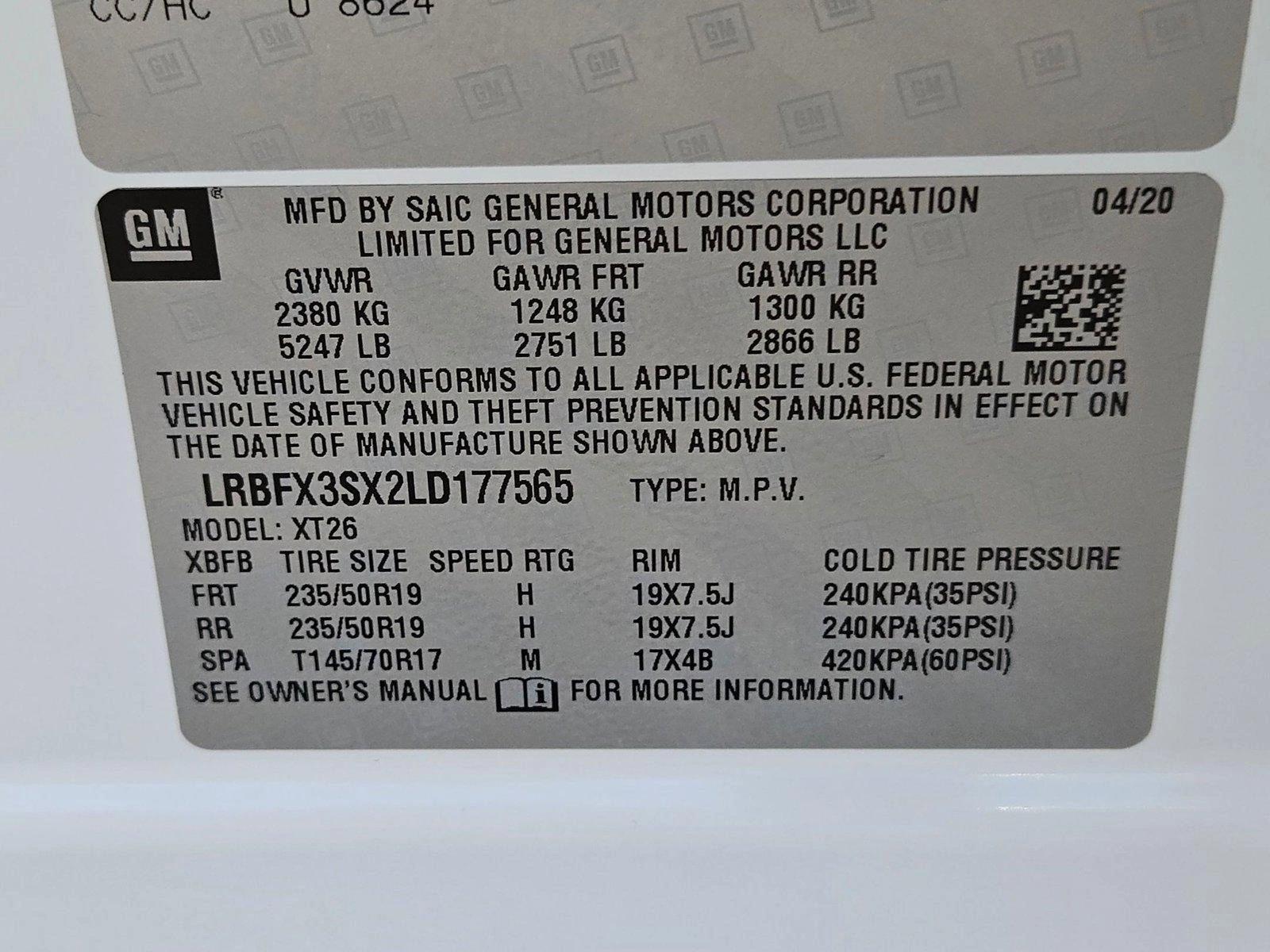 2020 Buick Envision Vehicle Photo in MESA, AZ 85206-4395