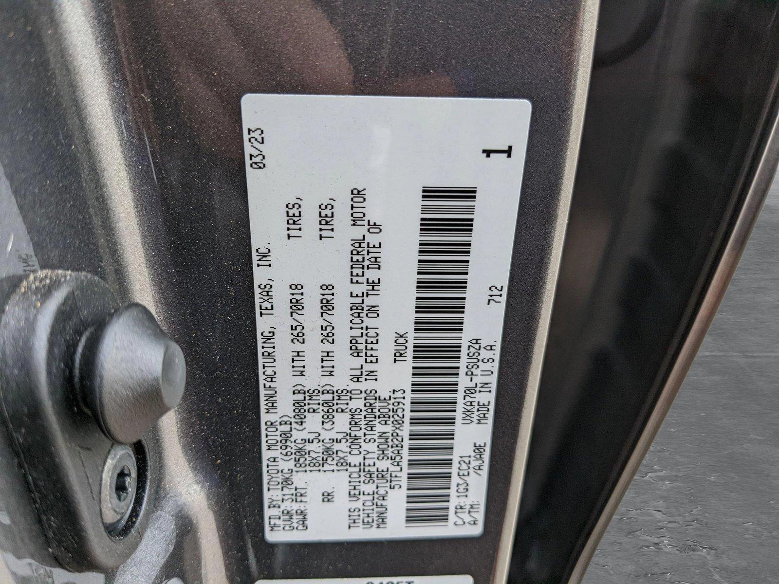 2023 Toyota Tundra 2WD Vehicle Photo in ORLANDO, FL 32808-7998