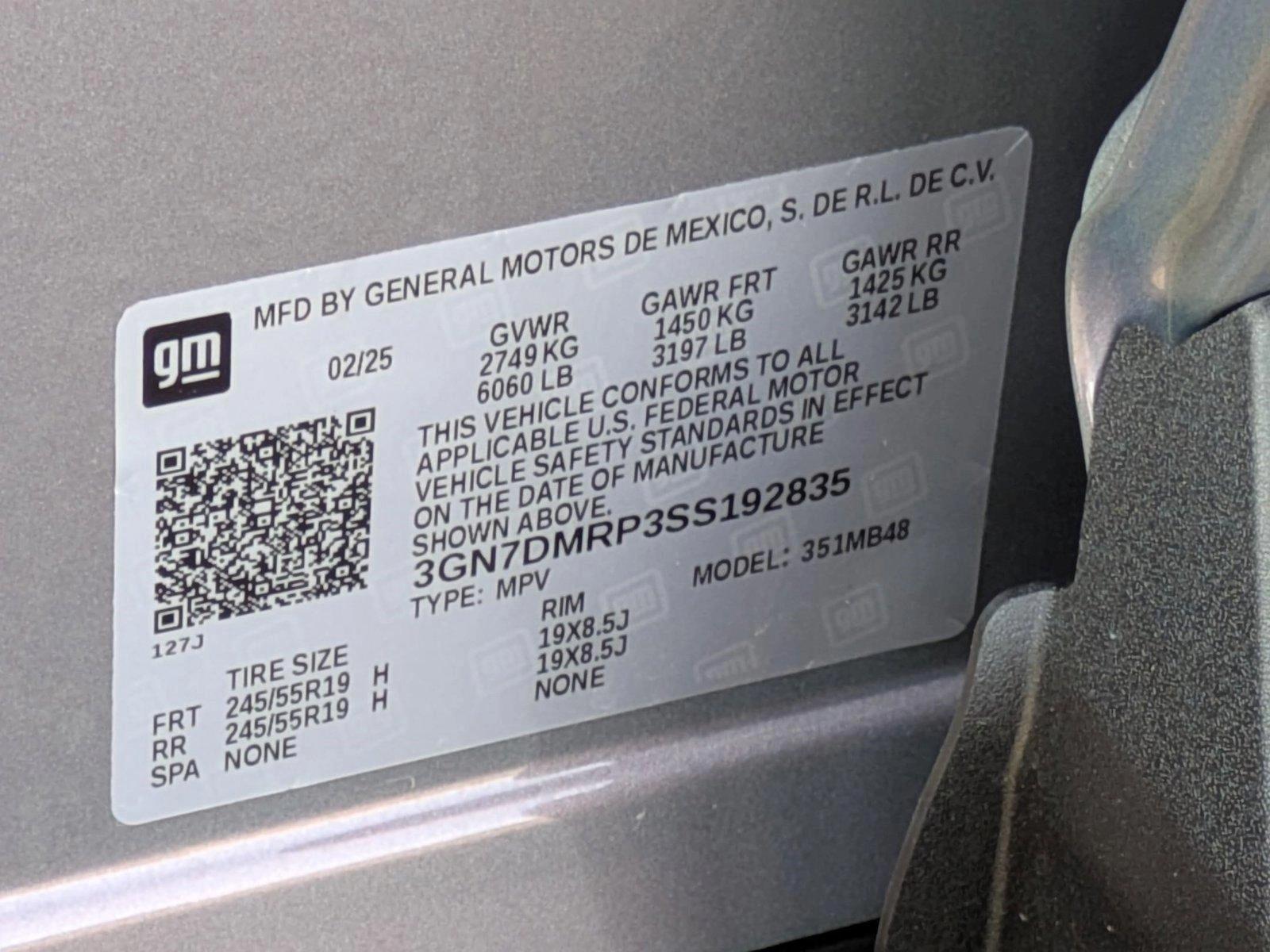 2025 Chevrolet Equinox EV Vehicle Photo in CLEARWATER, FL 33764-7163