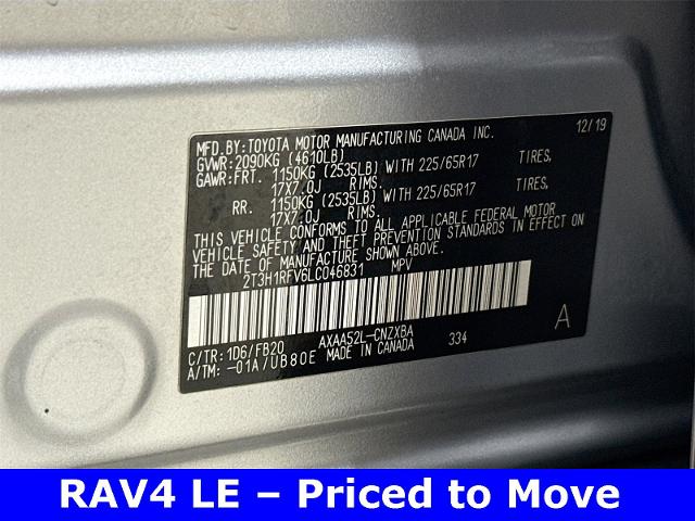 2020 Toyota RAV4 Vehicle Photo in EVERETT, WA 98203-5662