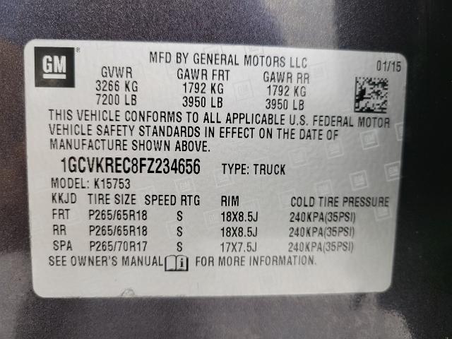 2015 Chevrolet Silverado 1500 Vehicle Photo in NEENAH, WI 54956-2243
